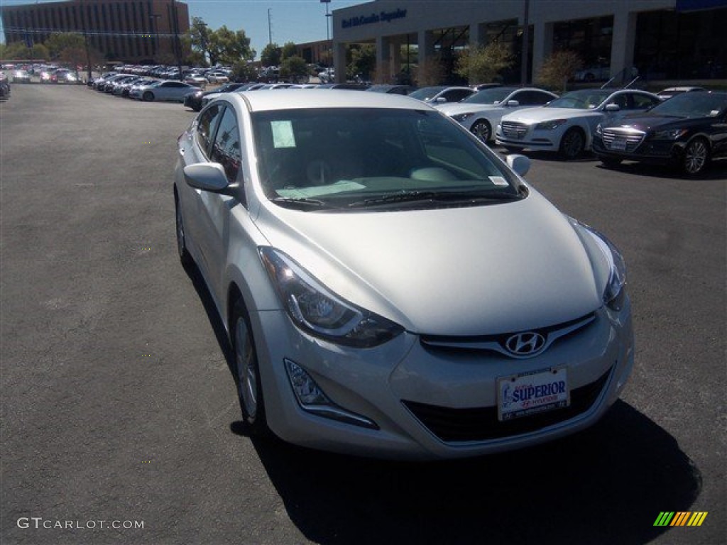 Silver Hyundai Elantra