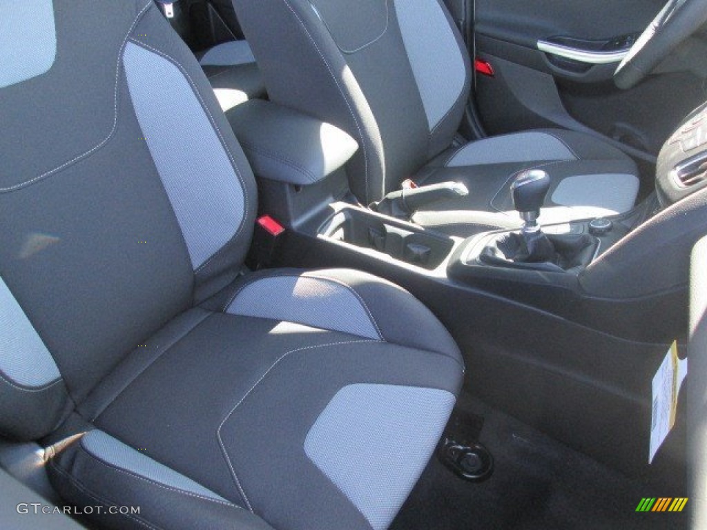 ST Charcoal Black Interior 2015 Ford Focus ST Hatchback Photo #102624622