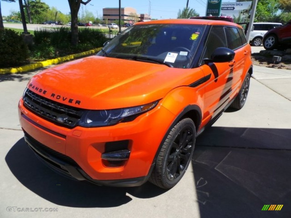 Phoenix Orange 2015 Land Rover Range Rover Evoque Dynamic Exterior Photo #102625912