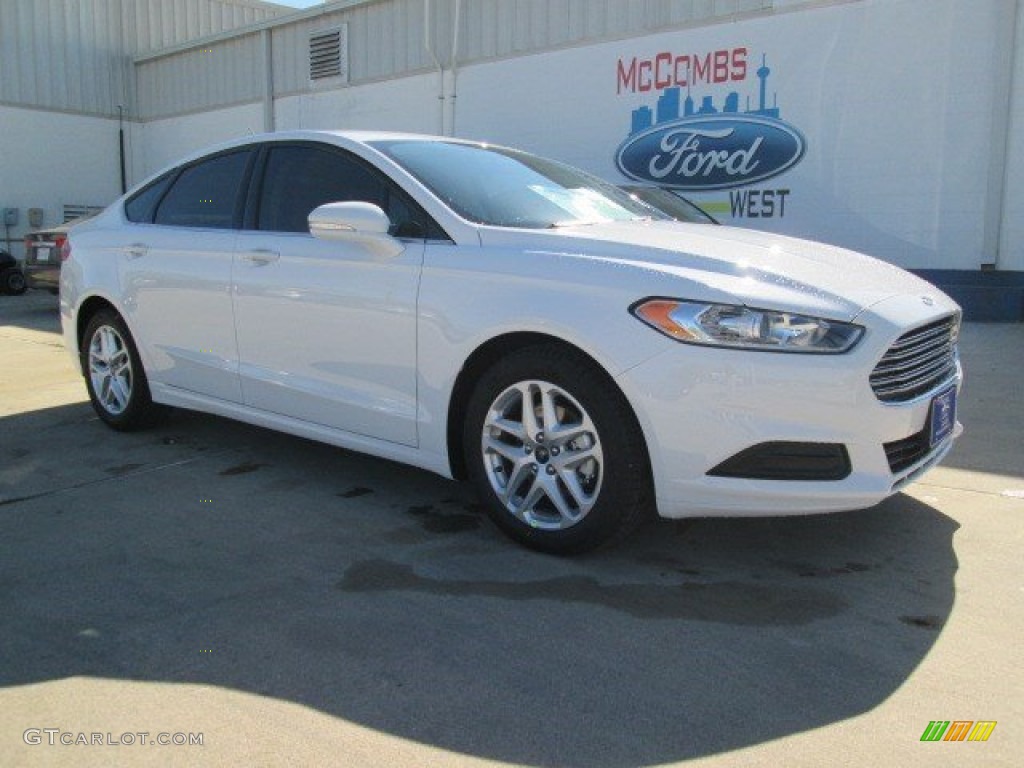 2015 Fusion SE - Oxford White / Charcoal Black photo #1