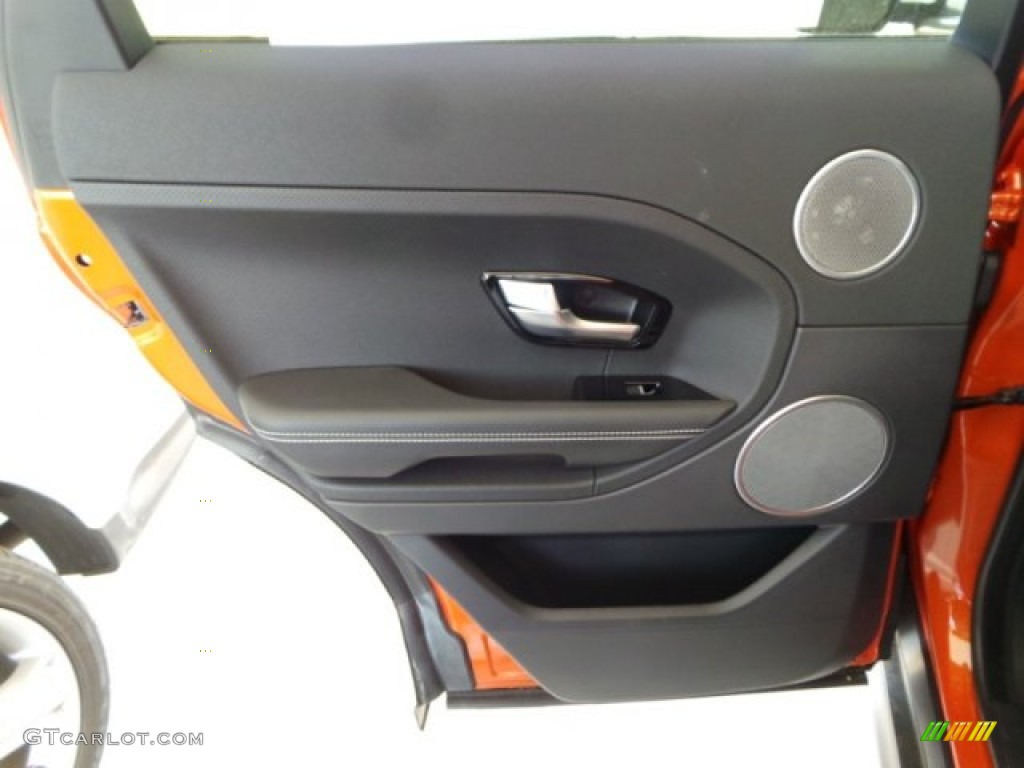 2015 Land Rover Range Rover Evoque Dynamic Dynamic Ebony Door Panel Photo #102626352