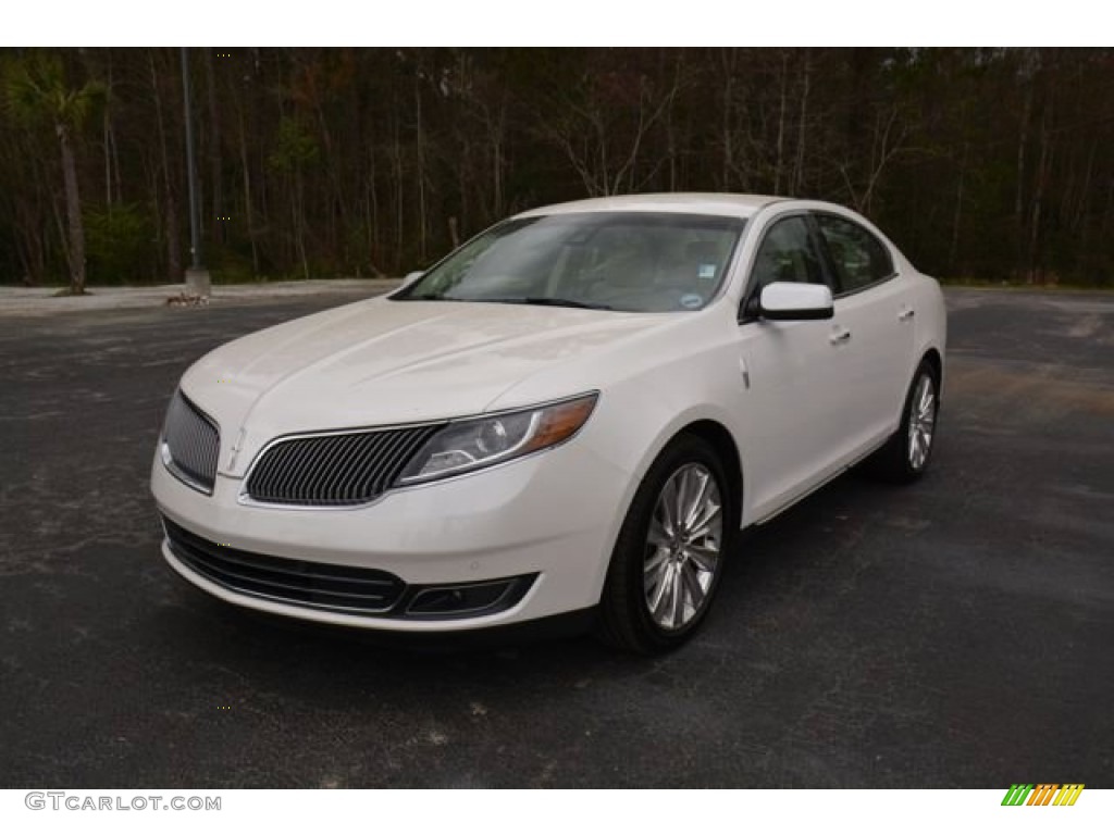 White Platinum Metallic Tri-coat 2014 Lincoln MKS EcoBoost AWD Exterior Photo #102626737