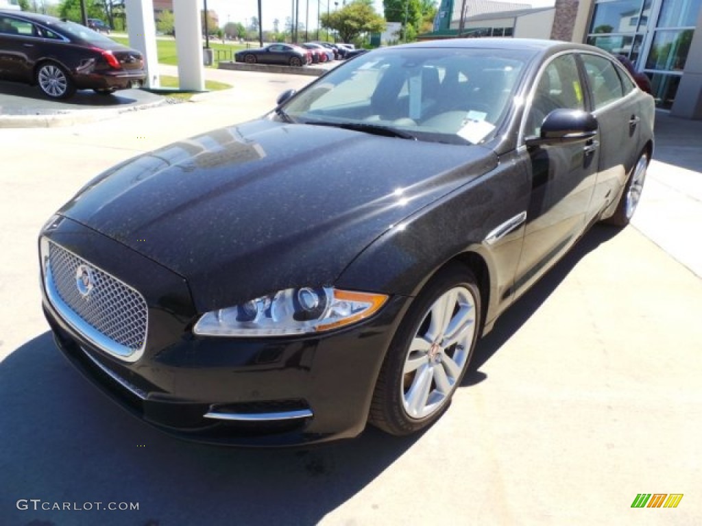 2015 XJ XJL Portfolio - Ultimate Black Metallic / Jet/Jet photo #4