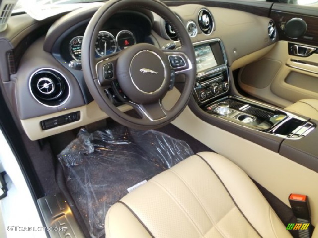 Cashew/Truffle Interior 2015 Jaguar XJ XJL Portfolio Photo #102628477