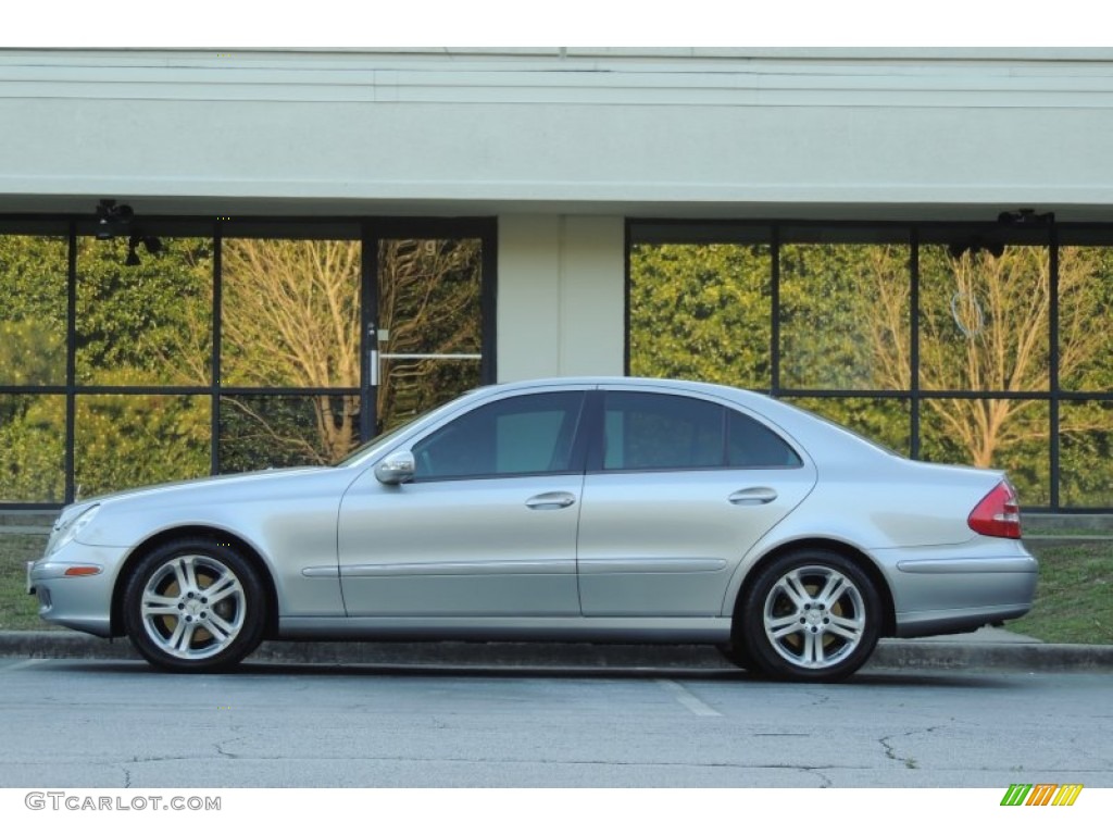 Brilliant Silver Metallic 2004 Mercedes-Benz E 500 Sedan Exterior Photo #102629491
