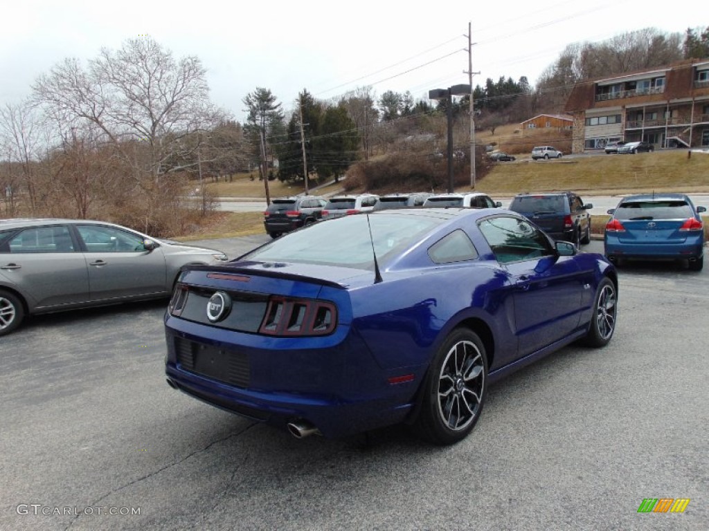 2014 Mustang GT Premium Coupe - Deep Impact Blue / Charcoal Black photo #3