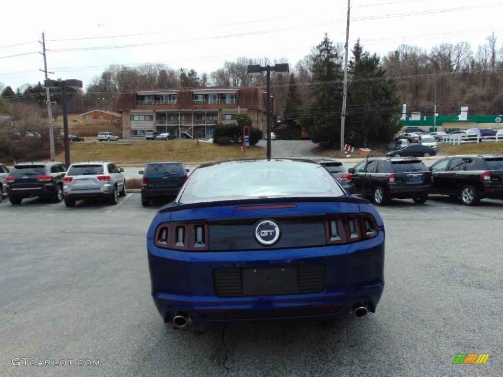 2014 Mustang GT Premium Coupe - Deep Impact Blue / Charcoal Black photo #4