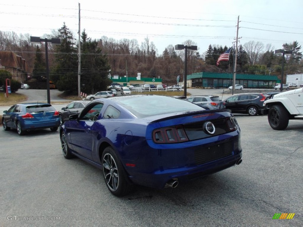 2014 Mustang GT Premium Coupe - Deep Impact Blue / Charcoal Black photo #5