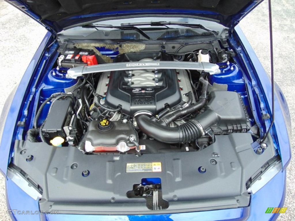 2014 Mustang GT Premium Coupe - Deep Impact Blue / Charcoal Black photo #11