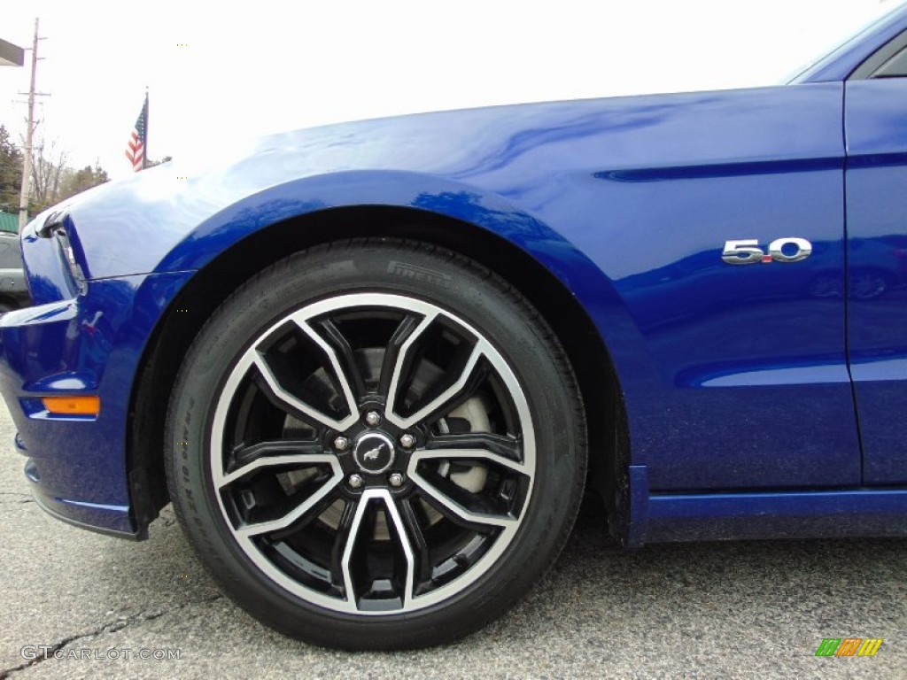 2014 Mustang GT Premium Coupe - Deep Impact Blue / Charcoal Black photo #13