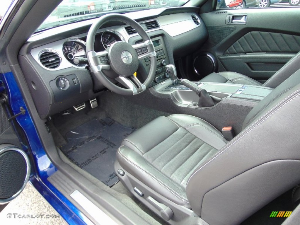 2014 Mustang GT Premium Coupe - Deep Impact Blue / Charcoal Black photo #16