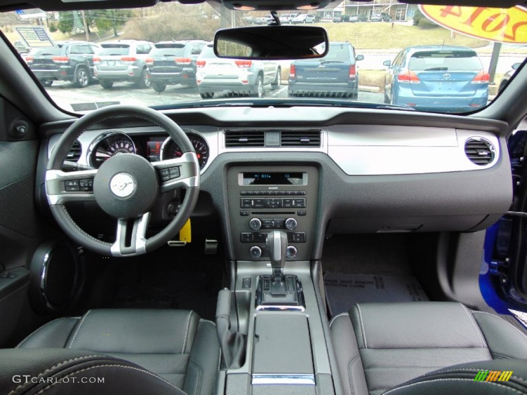 2014 Mustang GT Premium Coupe - Deep Impact Blue / Charcoal Black photo #18