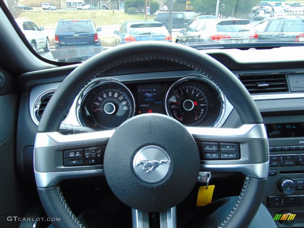 2014 Mustang GT Premium Coupe - Deep Impact Blue / Charcoal Black photo #27