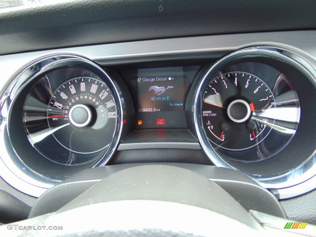 2014 Mustang GT Premium Coupe - Deep Impact Blue / Charcoal Black photo #28