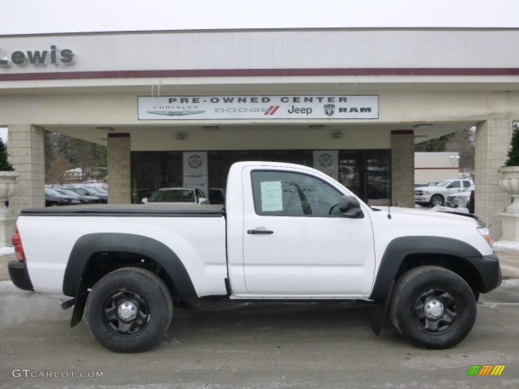 Super White Toyota Tacoma