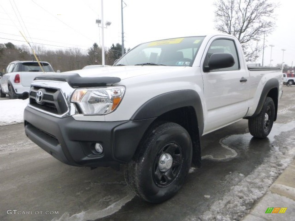2012 Tacoma Regular Cab 4x4 - Super White / Graphite photo #5