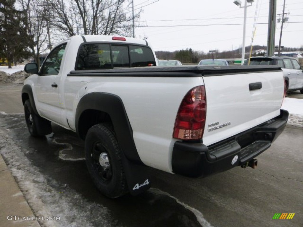 2012 Tacoma Regular Cab 4x4 - Super White / Graphite photo #7