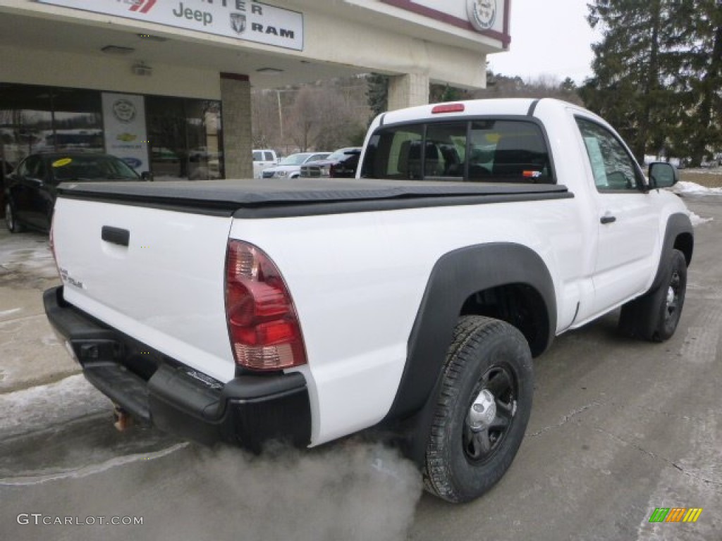 2012 Tacoma Regular Cab 4x4 - Super White / Graphite photo #10