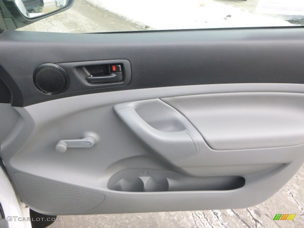 2012 Tacoma Regular Cab 4x4 - Super White / Graphite photo #12