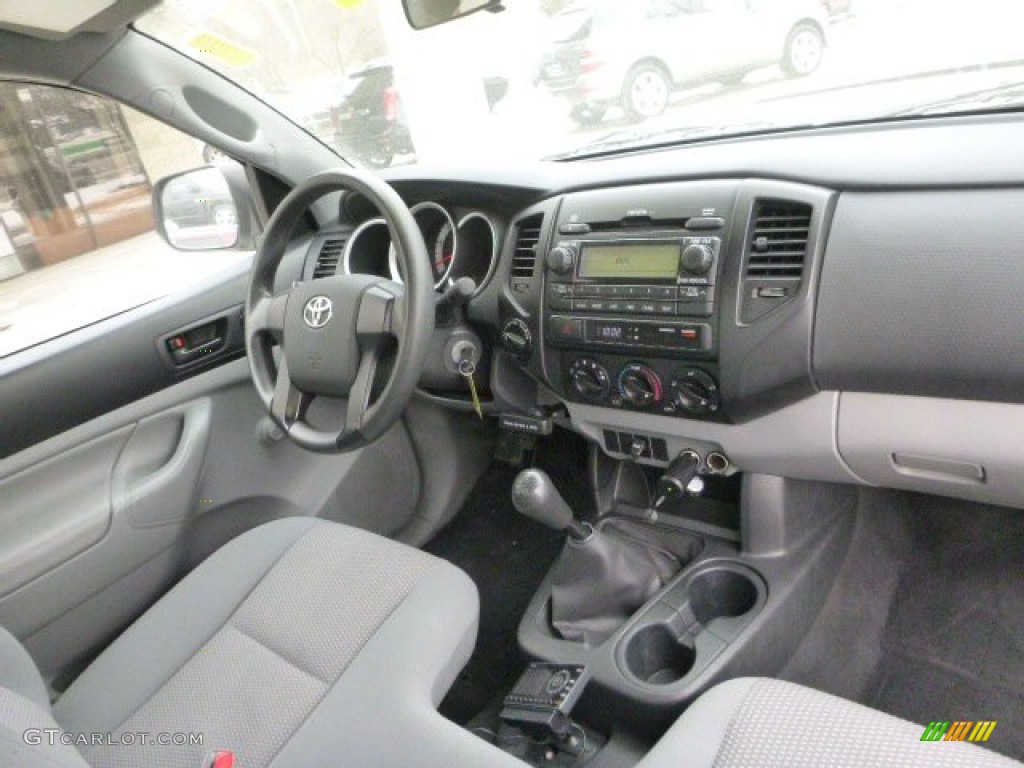 2012 Tacoma Regular Cab 4x4 - Super White / Graphite photo #14