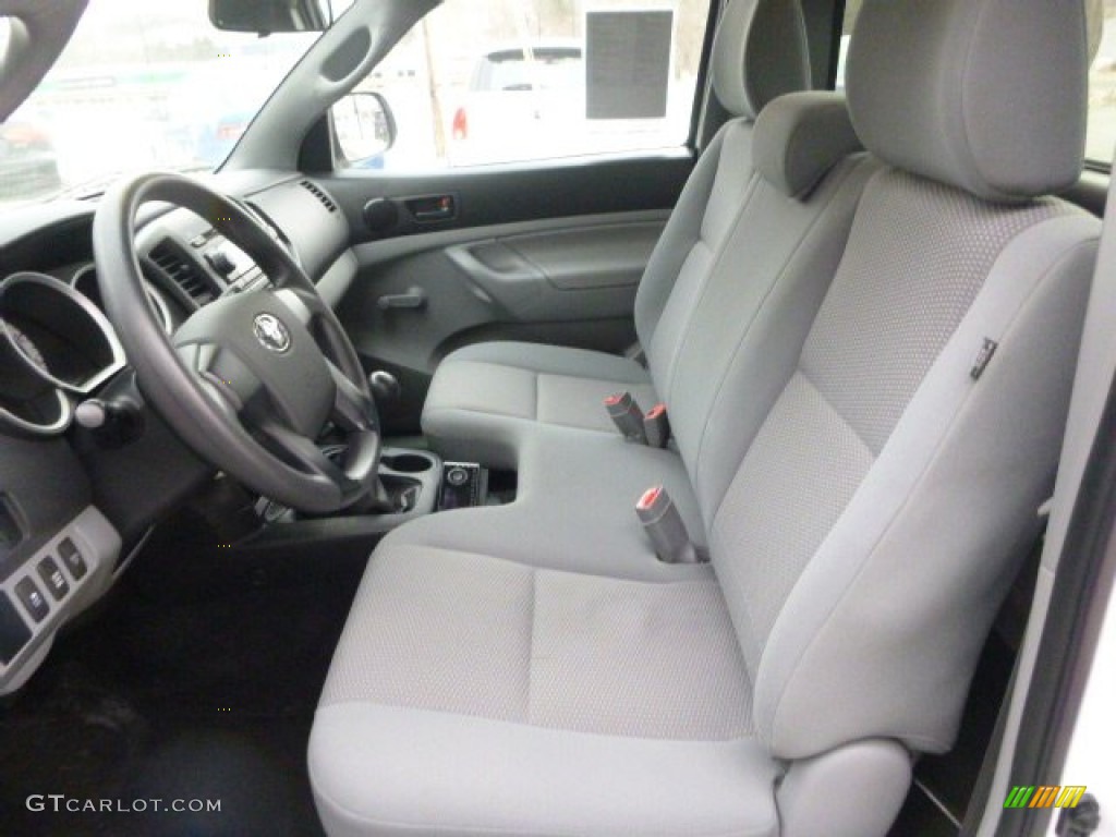 2012 Tacoma Regular Cab 4x4 - Super White / Graphite photo #15
