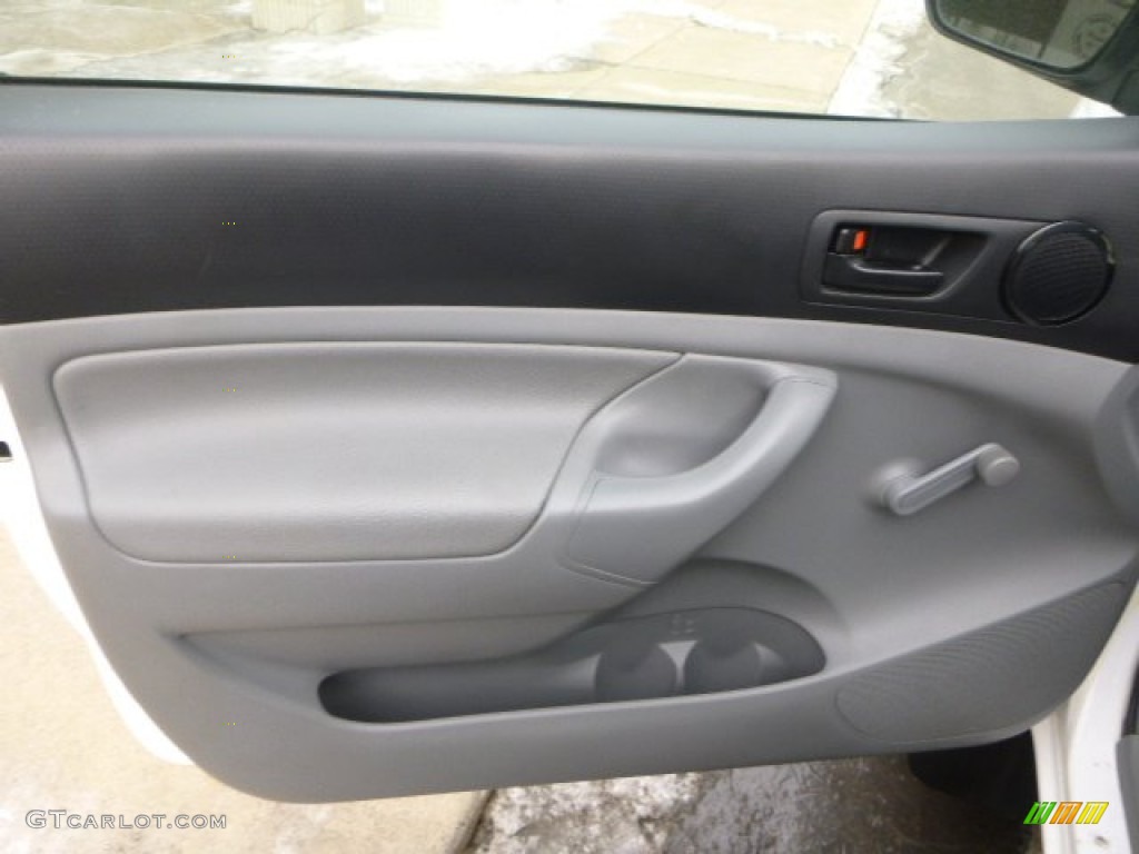 2012 Tacoma Regular Cab 4x4 - Super White / Graphite photo #16