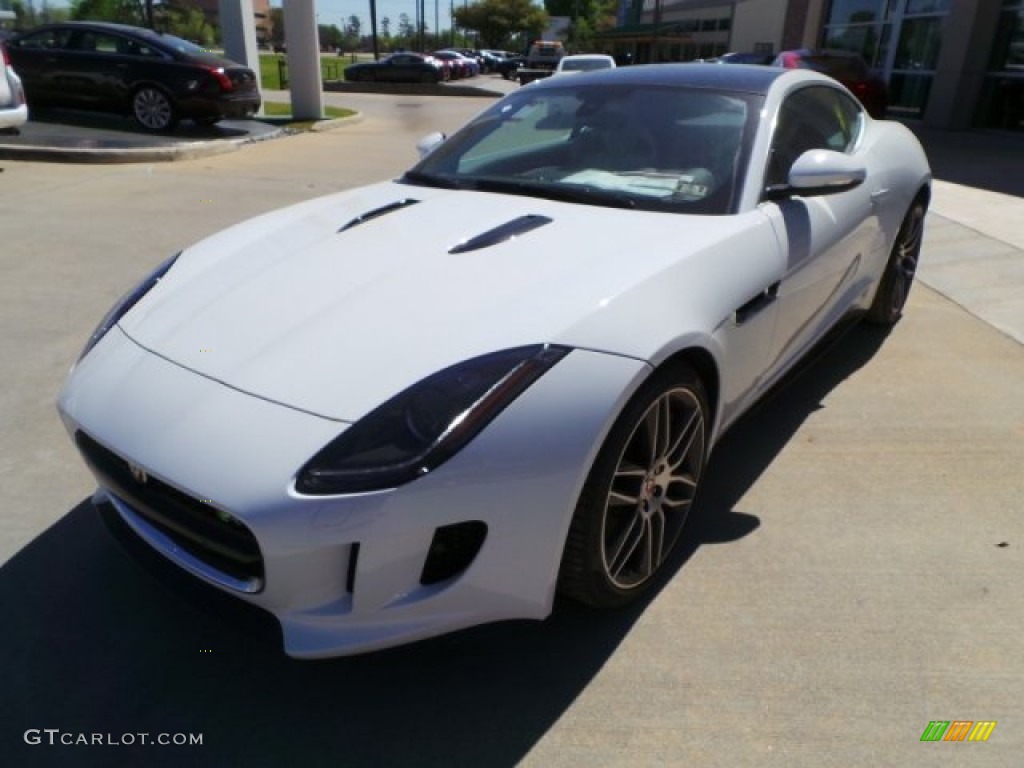 Polaris White 2015 Jaguar F-TYPE R Coupe Exterior Photo #102635776