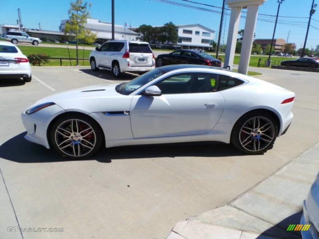 Polaris White 2015 Jaguar F-TYPE R Coupe Exterior Photo #102635788