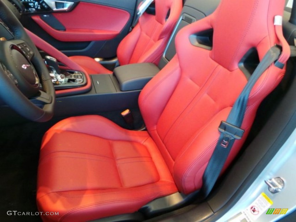 2015 Jaguar F-TYPE V8 S Convertible Front Seat Photo #102636071