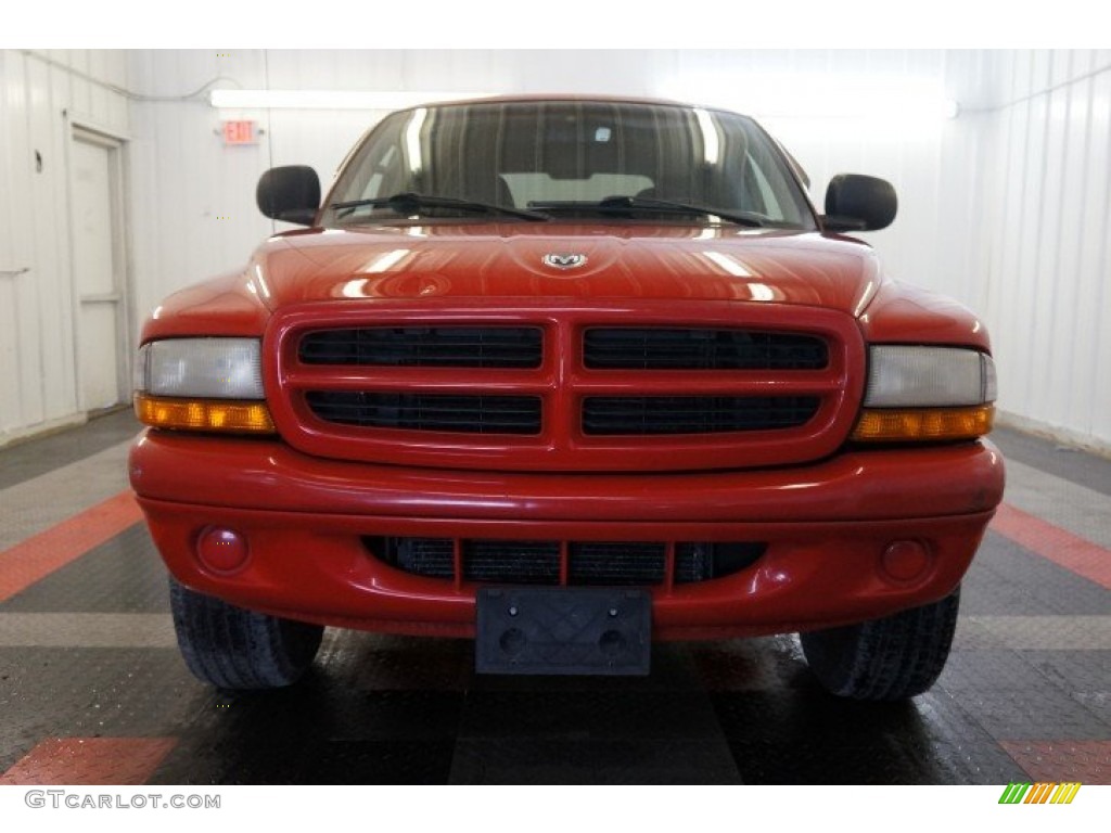 1998 Durango SLT 4x4 - Flame Red / Gray photo #4