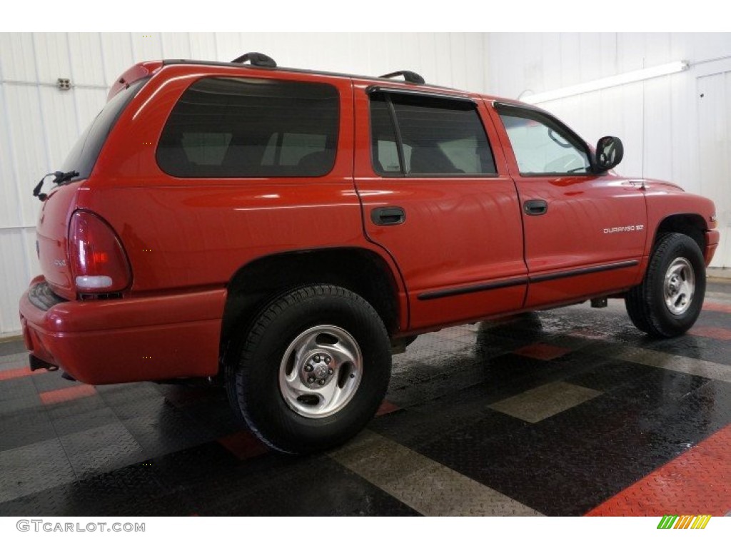 1998 Durango SLT 4x4 - Flame Red / Gray photo #7