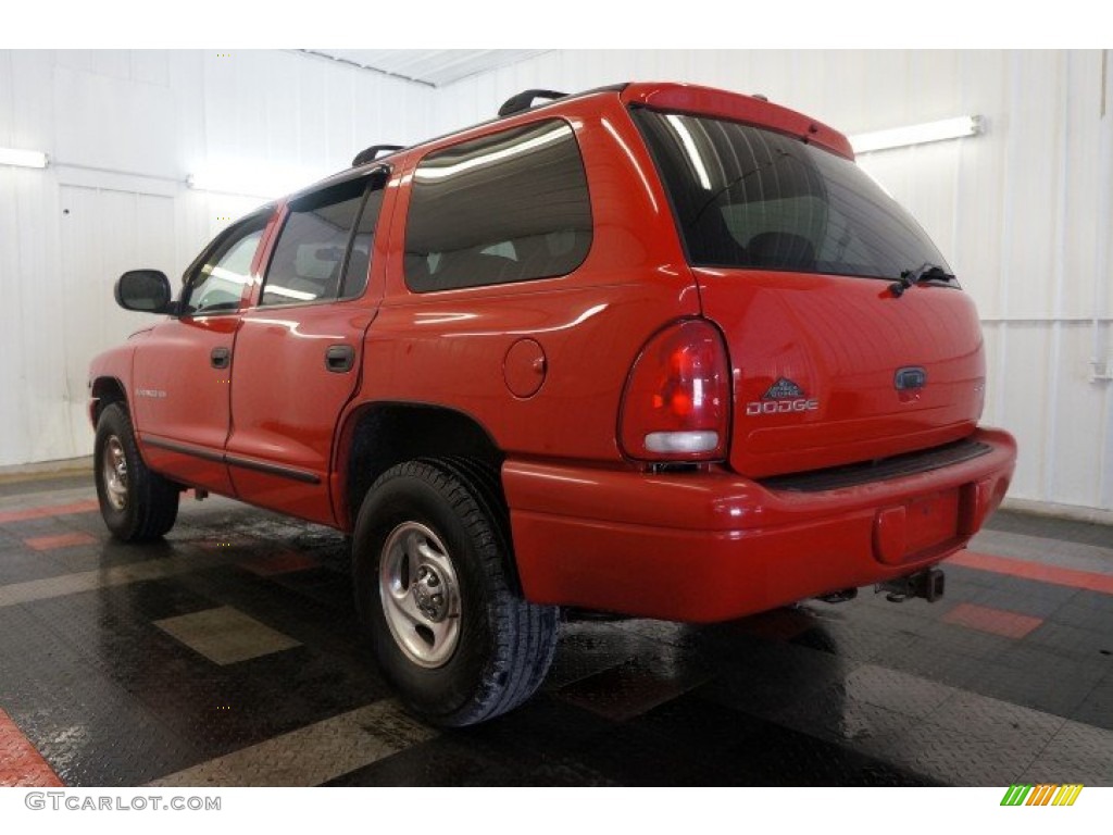 1998 Durango SLT 4x4 - Flame Red / Gray photo #10