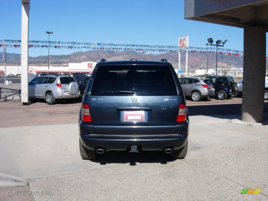 2001 ML 55 AMG 4Matic - Azure Blue Metallic / Charcoal photo #4