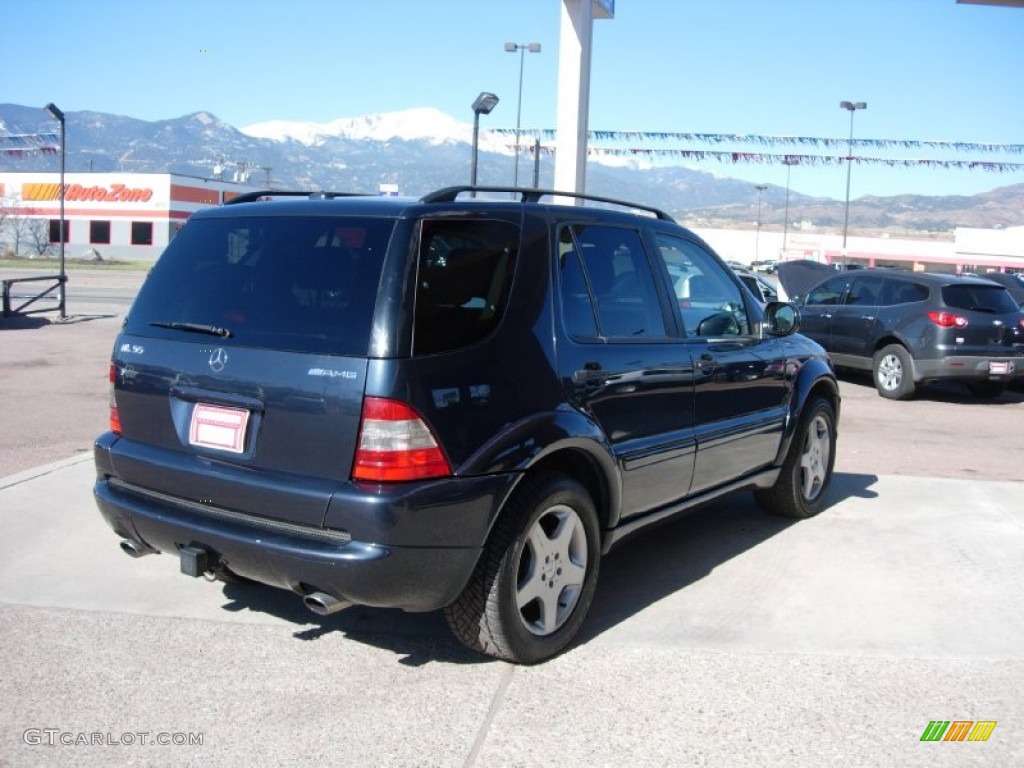 2001 ML 55 AMG 4Matic - Azure Blue Metallic / Charcoal photo #5