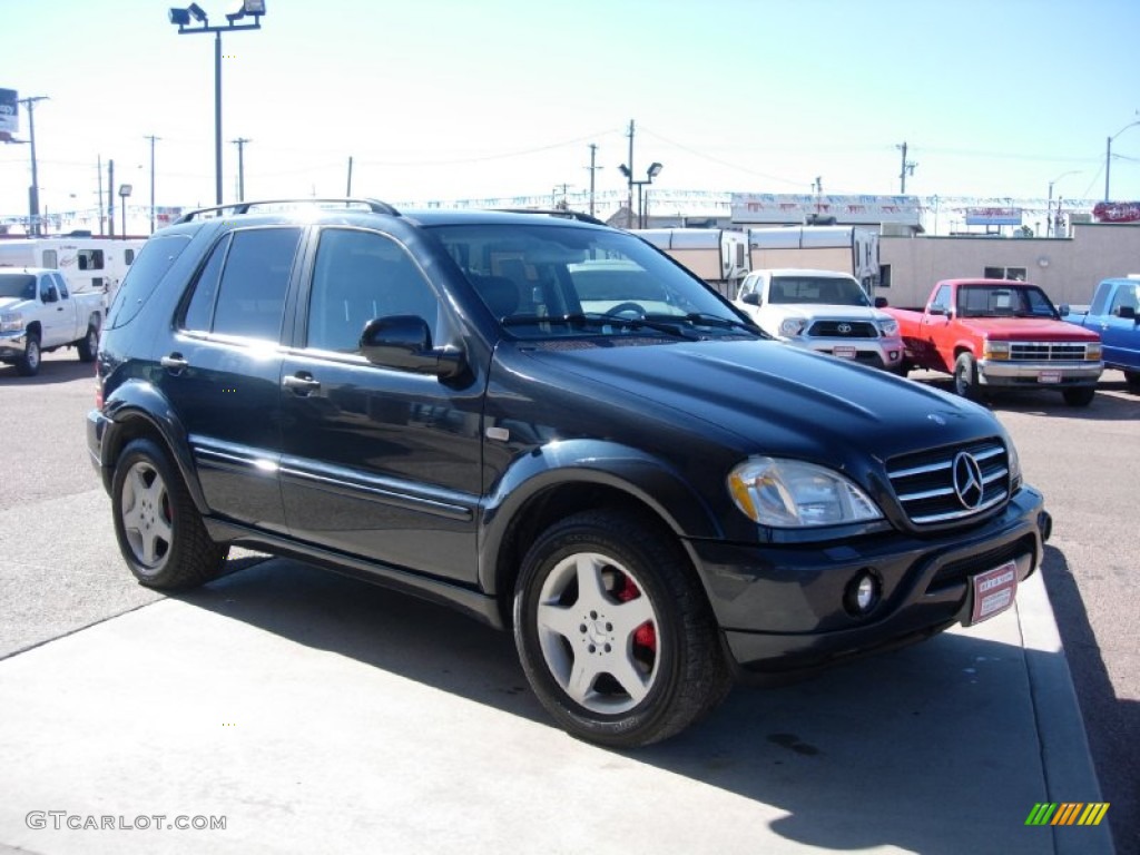 2001 ML 55 AMG 4Matic - Azure Blue Metallic / Charcoal photo #7