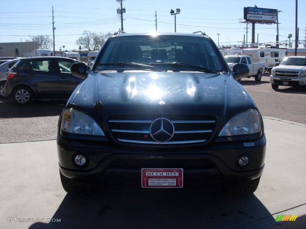 2001 ML 55 AMG 4Matic - Azure Blue Metallic / Charcoal photo #8