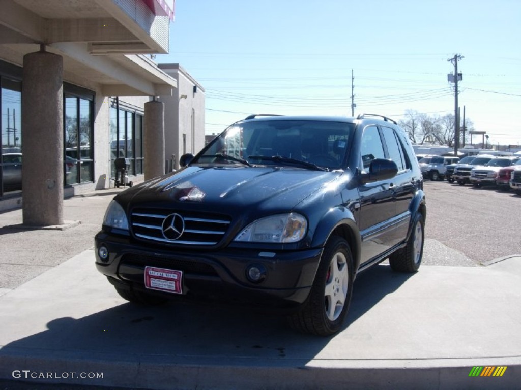 2001 ML 55 AMG 4Matic - Azure Blue Metallic / Charcoal photo #24