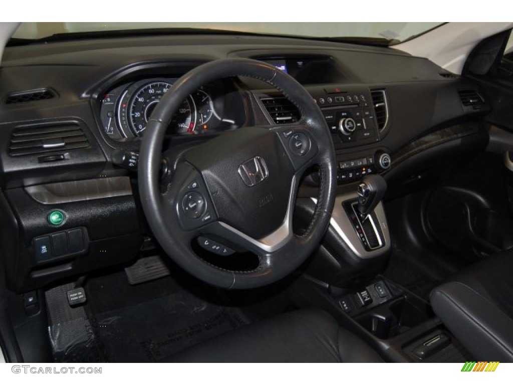 2012 CR-V EX-L - Alabaster Silver Metallic / Black photo #13