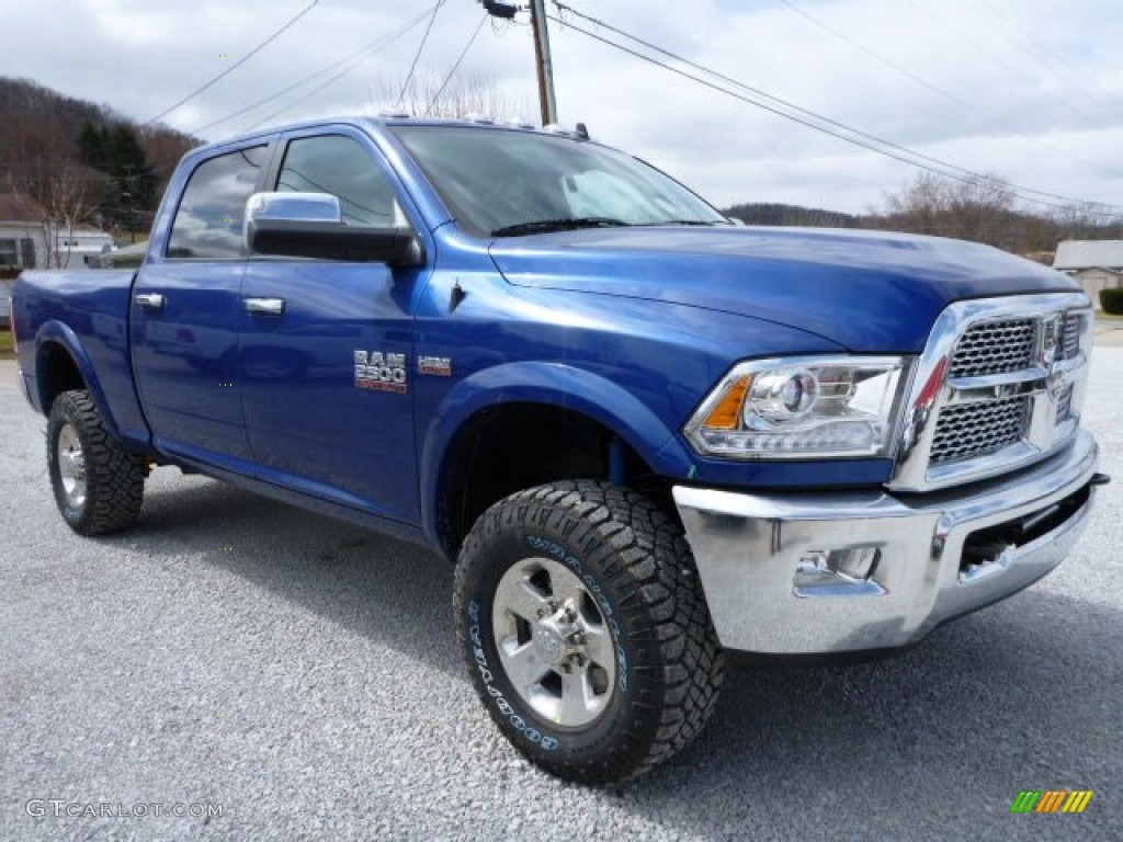 Blue Streak Pearl 2015 Ram 2500 Powerwagon Laramie Crew Cab 4x4 Exterior Photo #102638555