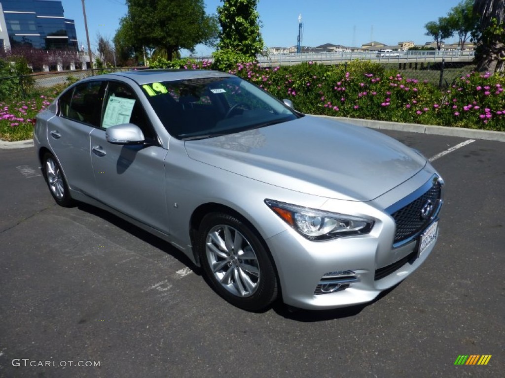 2014 Q 50 3.7 Premium - Liquid Platinum / Graphite photo #1