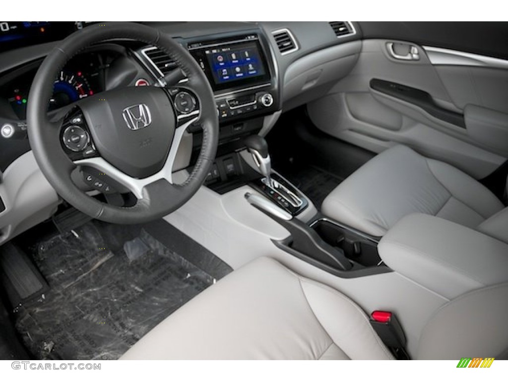Gray Interior 2015 Honda Civic EX-L Sedan Photo #102639899