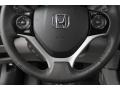 Gray 2015 Honda Civic EX-L Sedan Steering Wheel