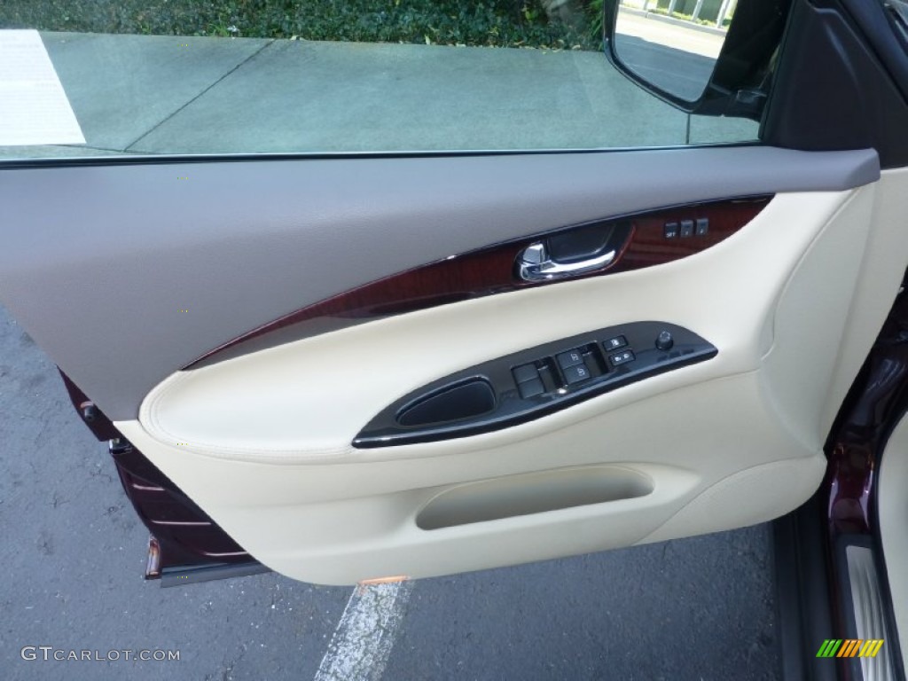 2011 Infiniti EX 35 Journey AWD Wheat Door Panel Photo #102641252