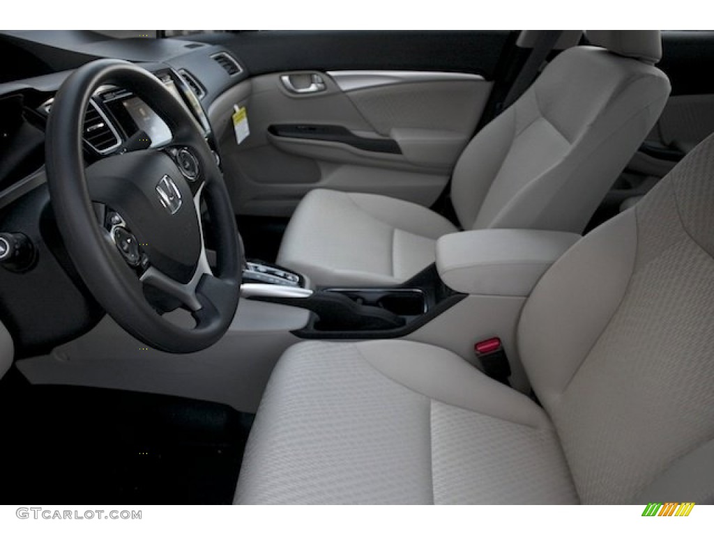 Beige Interior 2015 Honda Civic EX Sedan Photo #102641855