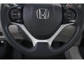 2015 Honda Civic Beige Interior Steering Wheel Photo