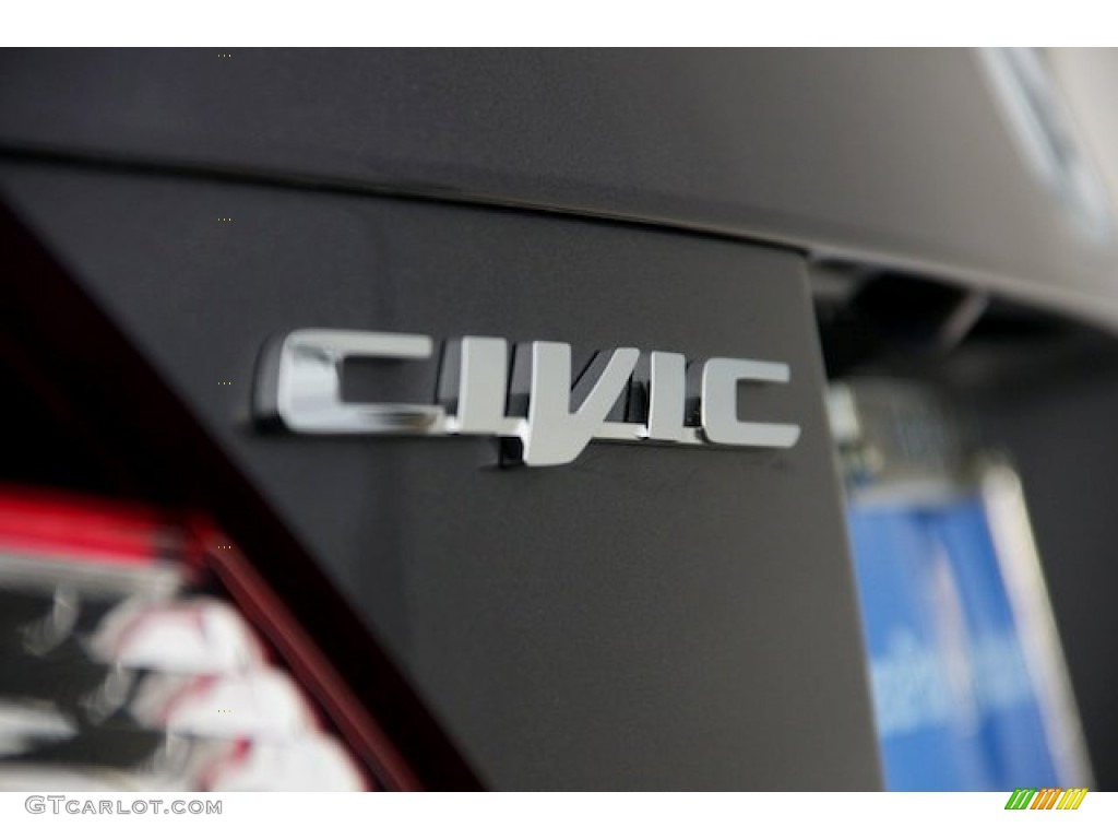 2015 Civic LX Coupe - Modern Steel Metallic / Black photo #3