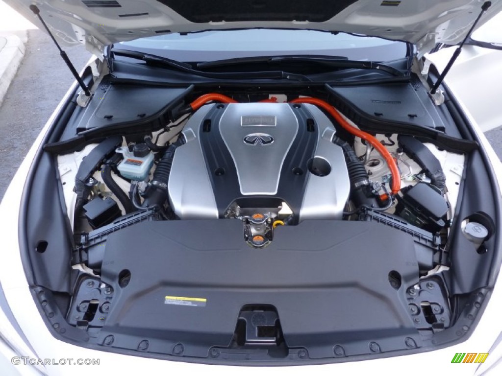 2014 Infiniti Q 50S Hybrid 3.5 Liter DOHC 24-Valve CVTCS V6 Gasoline/Electric Hybrid Engine Photo #102642362