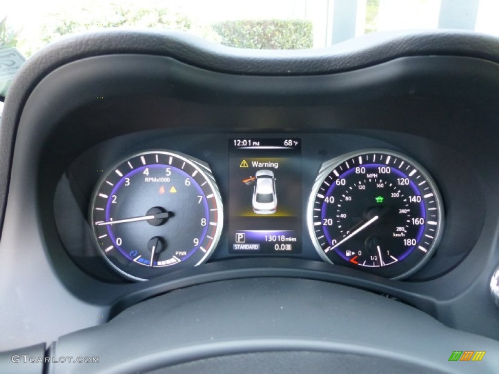 2014 Infiniti Q 50S Hybrid Gauges Photo #102642425