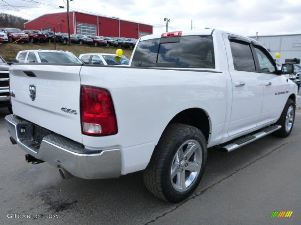 2012 Ram 1500 SLT Crew Cab 4x4 - Bright White / Dark Slate Gray/Medium Graystone photo #6