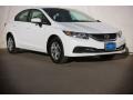 2015 Taffeta White Honda Civic LX Sedan  photo #1